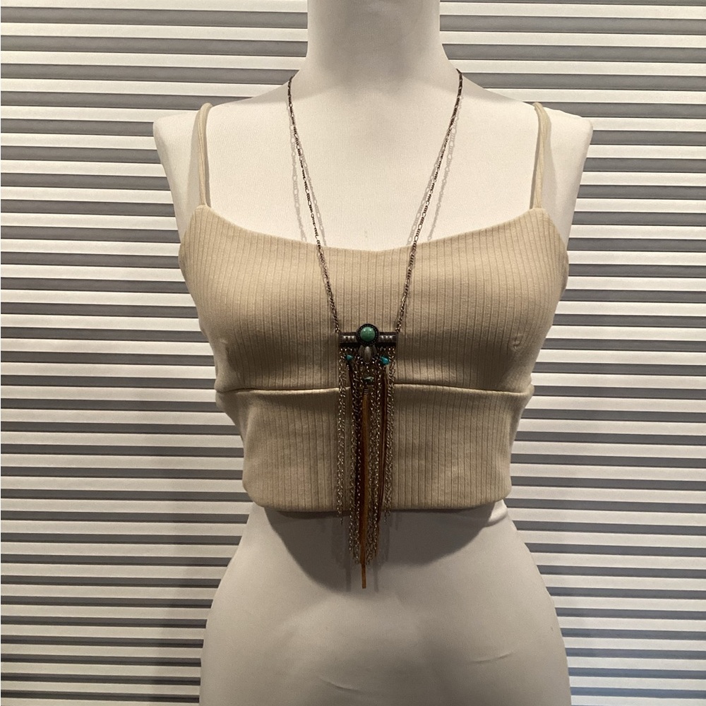 Elodie Cream Ribbed Top